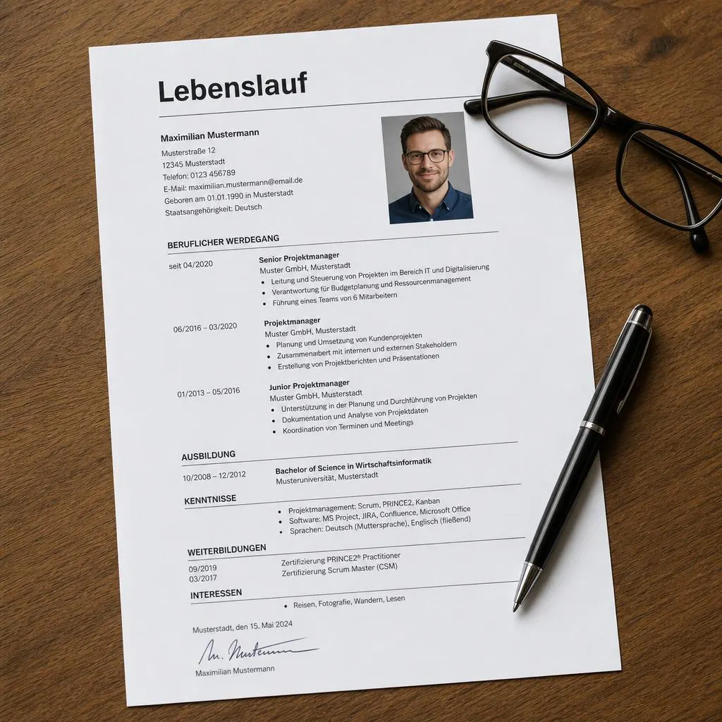 Bewerbung bei Glaserei Oberhauser